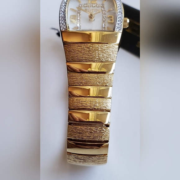 Elgin wrist watch (EG354), rare Japanese model, diamonds, gold tone, NWT - Picture 12 of 17